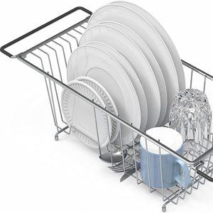 Simple Houseware Over Sink Counter Top Dish Draine